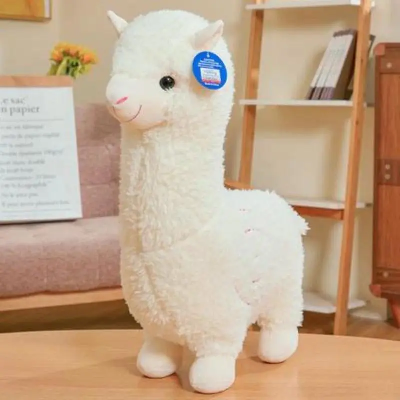 Hot Sale 25cm New Alpaca Plush Toy 3 Colors Cute Animal Doll Soft Cotton Stuffed Doll Home Office Decor Kids Girl Birthday Gift