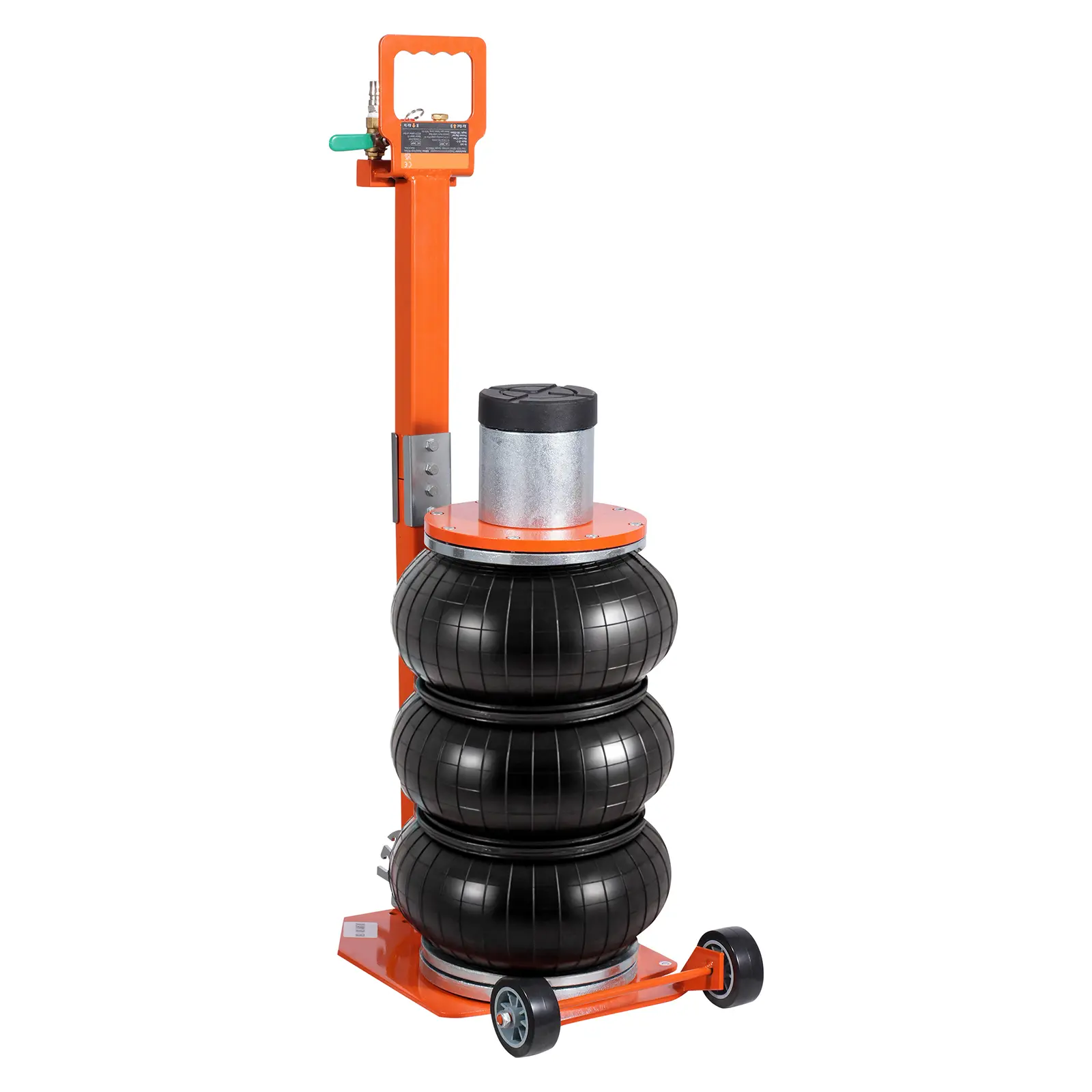 Air Jack, Easy to Lift Space Saving Jack with Thick Rubber Pad, 0.8-1.0 Mpa Working Pressure, -76~122°F/-60~50°C Working Temperature, Comfortable Use, For Sedan, SUV, Pickup Truck