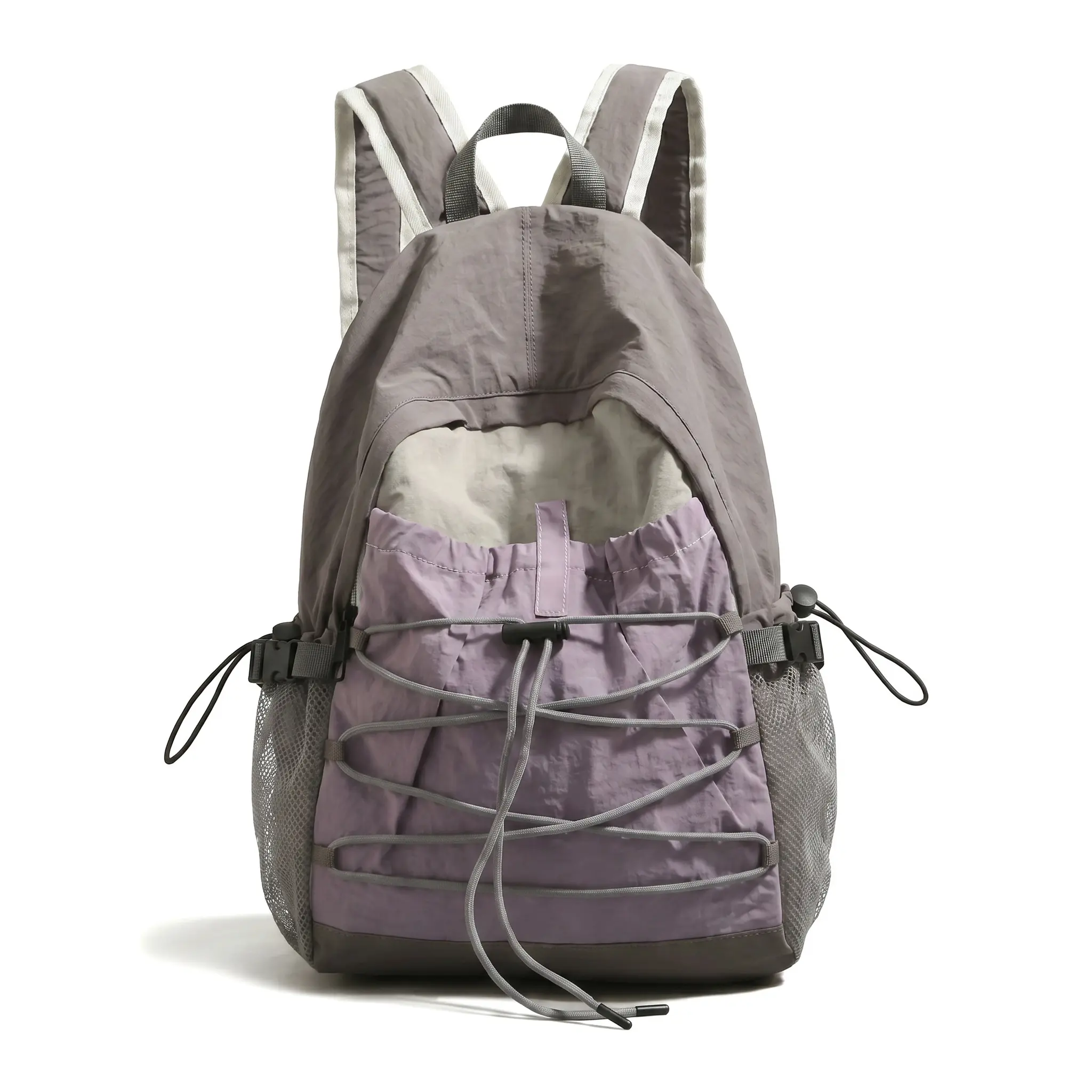 Casual Color-Block Nylon Backpack for Youth, Organized Water-Resistant Bag for School, Travel & Hiking with Laptop Compartment, Backpack With Laptop Compartment,back to school,back to school haul