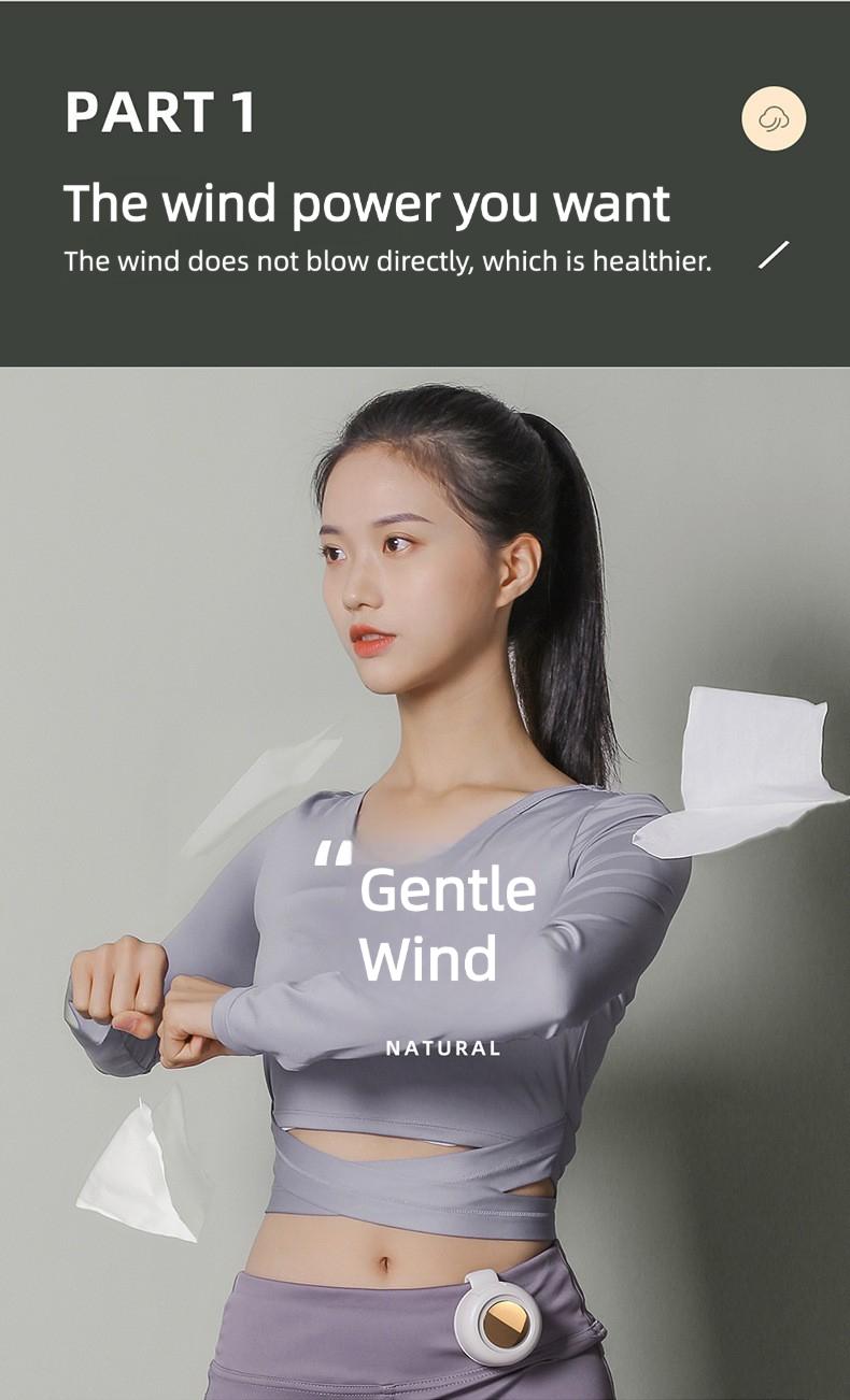 3-in-1 Rechargeable Neck Fan, Wearable Waist Fan, Handheld Fans, Suspended Collar Cooler & Phone Cooling Fan Blows Cold Air, Bladeless Silent Turbo Mini Fan Clip with 66min Fast Charge, Portable Travel Essential & Outdoor Accessory