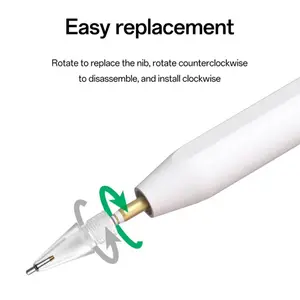 Apple Pencil Replacement Tip, Durable Metal Tip for Apple Pencil 1/2/pro, Handwriting Pen Accessory for iPad, Wear-Resistant Writing Tool