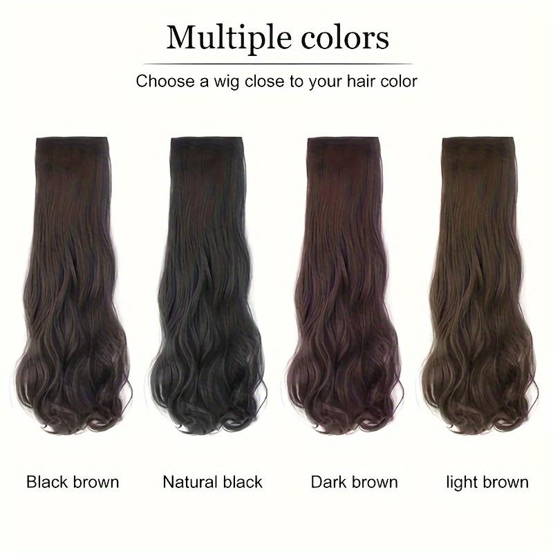 Women's long hair extensions, invisible seamless volumizing hair extensions, large wavy hair pieces, three-piece set