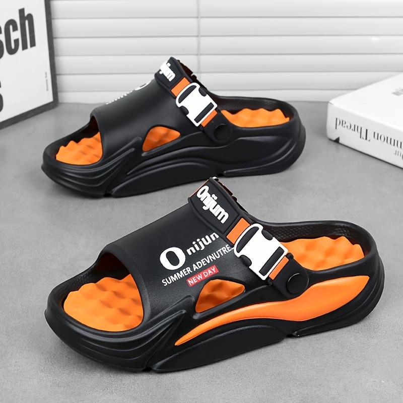 [Massage Cooling Slippers] Unisex Massage & Stress-Relief Cooling Slippers, Summer Anti-Slip & Odor-Resistant Soft-Sole Shock-Absorbing EVA Sandals, Trendy & Versatile Slip-On Sandals for Home and Outdoor Use for Men and Women, Women Shoes