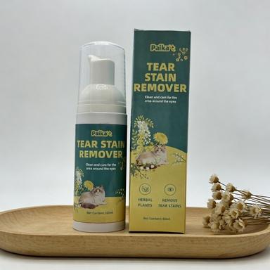 Paika Pet Tear Stain Remover Mousse, Gentle Formula for Dogs & Cats, Effective Cleaning Solution, Easy Application, Safe for Daily Use