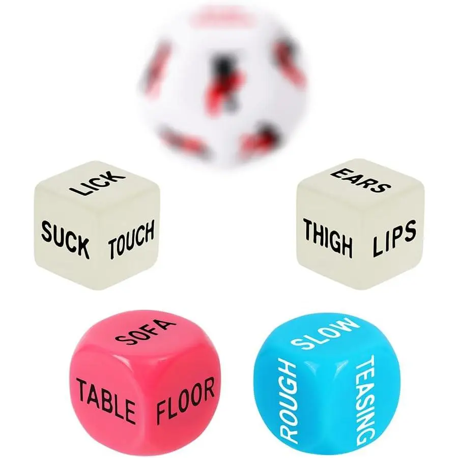 Romantic Naughty Dice Set for Adults Games, Date Night Dice Couples Gift, Fun Night Dating Games for Adult, Dice, Valentines Day Gifts for Her Him Men Women Anniversary Couples Green