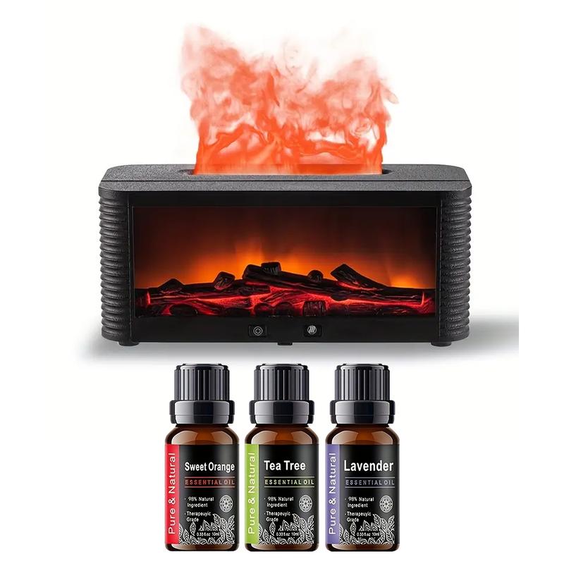 300ml Fireplace Diffuser Essential Oil Aroma Humidifier with 7 Color Changing LED Lights, Large Flame Effect, Remote Control, Timer & Auto Shut Off for Home, Office, Yoga, Bedroom air humidifier mist 300ml Fireplace Diffuser Essential Oil Aroma Humidifier with 7 Color Changing LED Lights, Large Flame Effect, Remote Control, Timer & Auto Shut Off for Home, Office, Yoga, Bedroom air humidifier mist