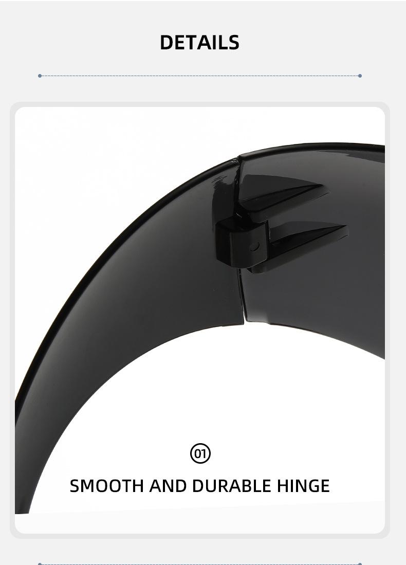 Future technology sense oversized punk sunglasses cross-border Y2K one-piece personalized sunglasses