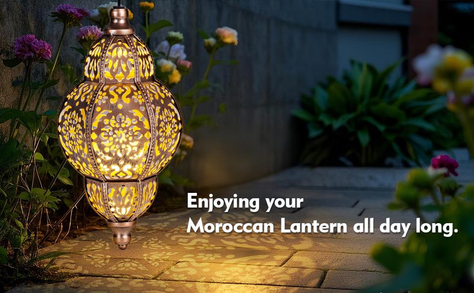 Lanterns, Moroccan Lanterns for Outside, Chandelier for Mother's Days Gifts,,Lawn, Yard Art for