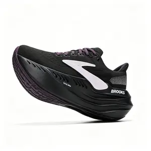Mens High-Performance Black Running Sneakers, Ultra-Soft Cushioned Training Shoes with Breathable Upper