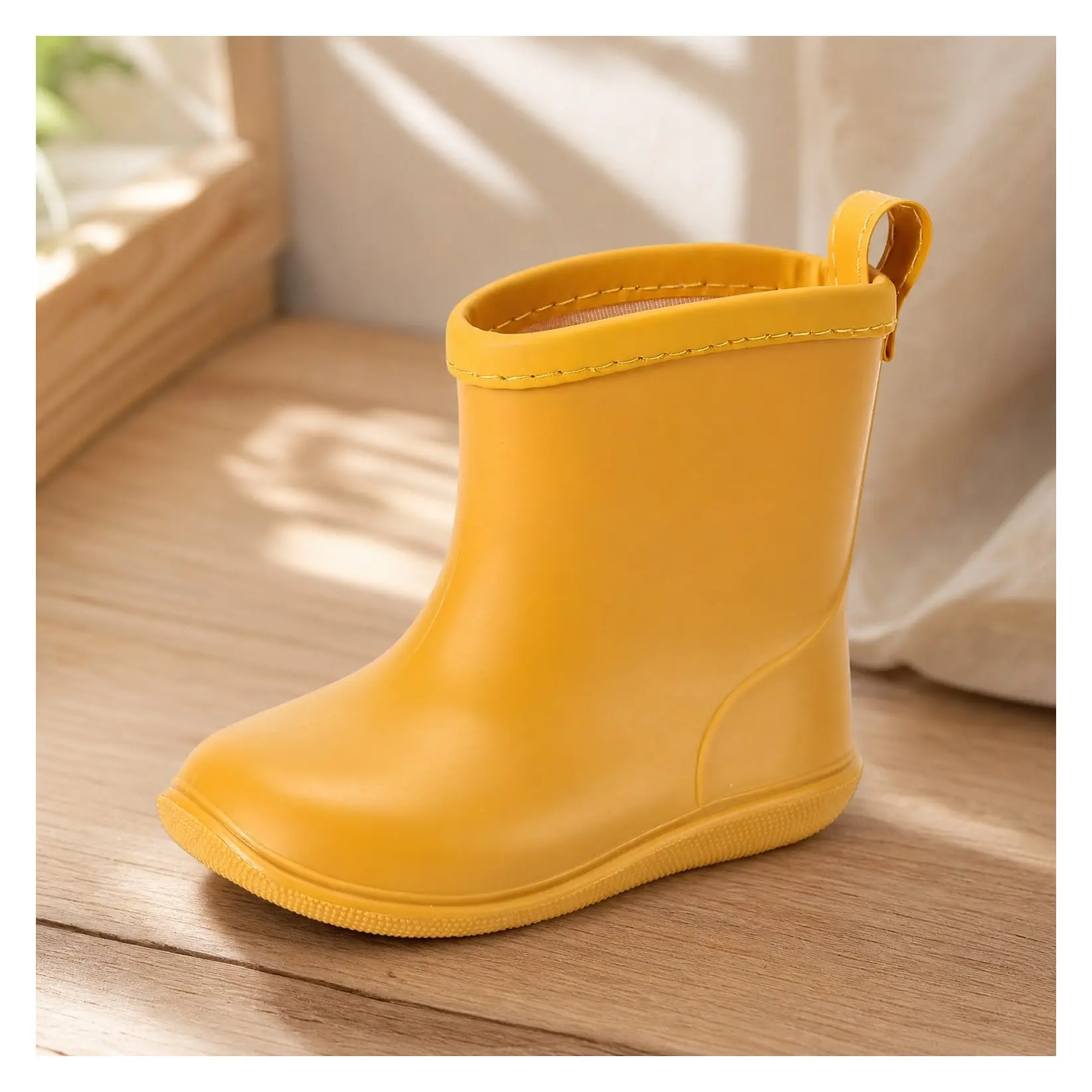 Waterproof Lightweight Toddler Rain Boots for Boys Girls Kids - Easy Slip-On, Soft & Durable Baby Rain ShoesGift