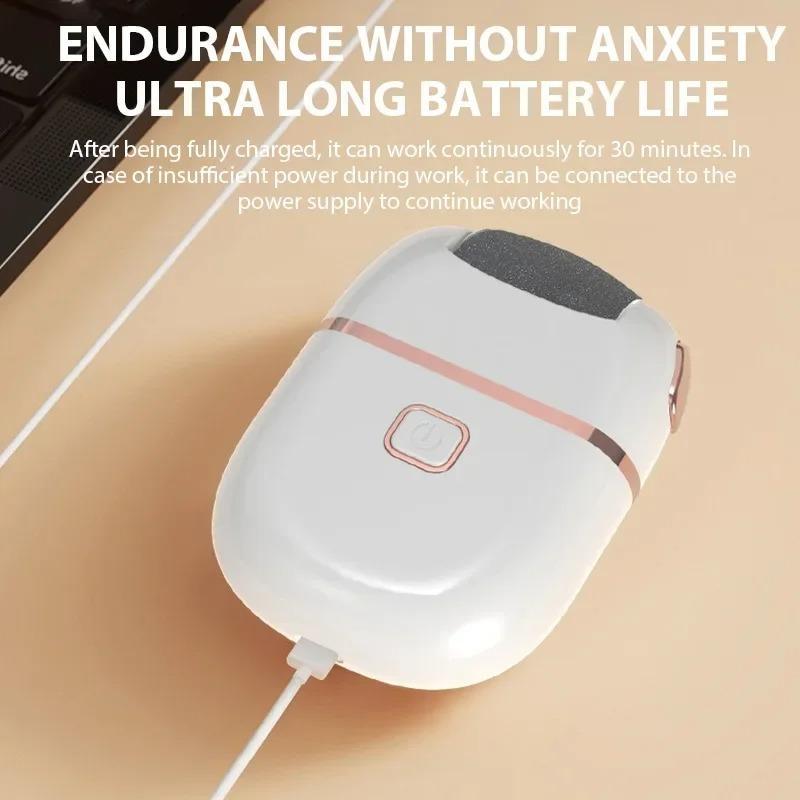 Rechargeable Electric Foot Grinder Dead Skin Remover Calluses Feet Scrubber Electric Foot File Dry Dead Cracked Foot Care Repair  Christmas gift Christmas Supplies