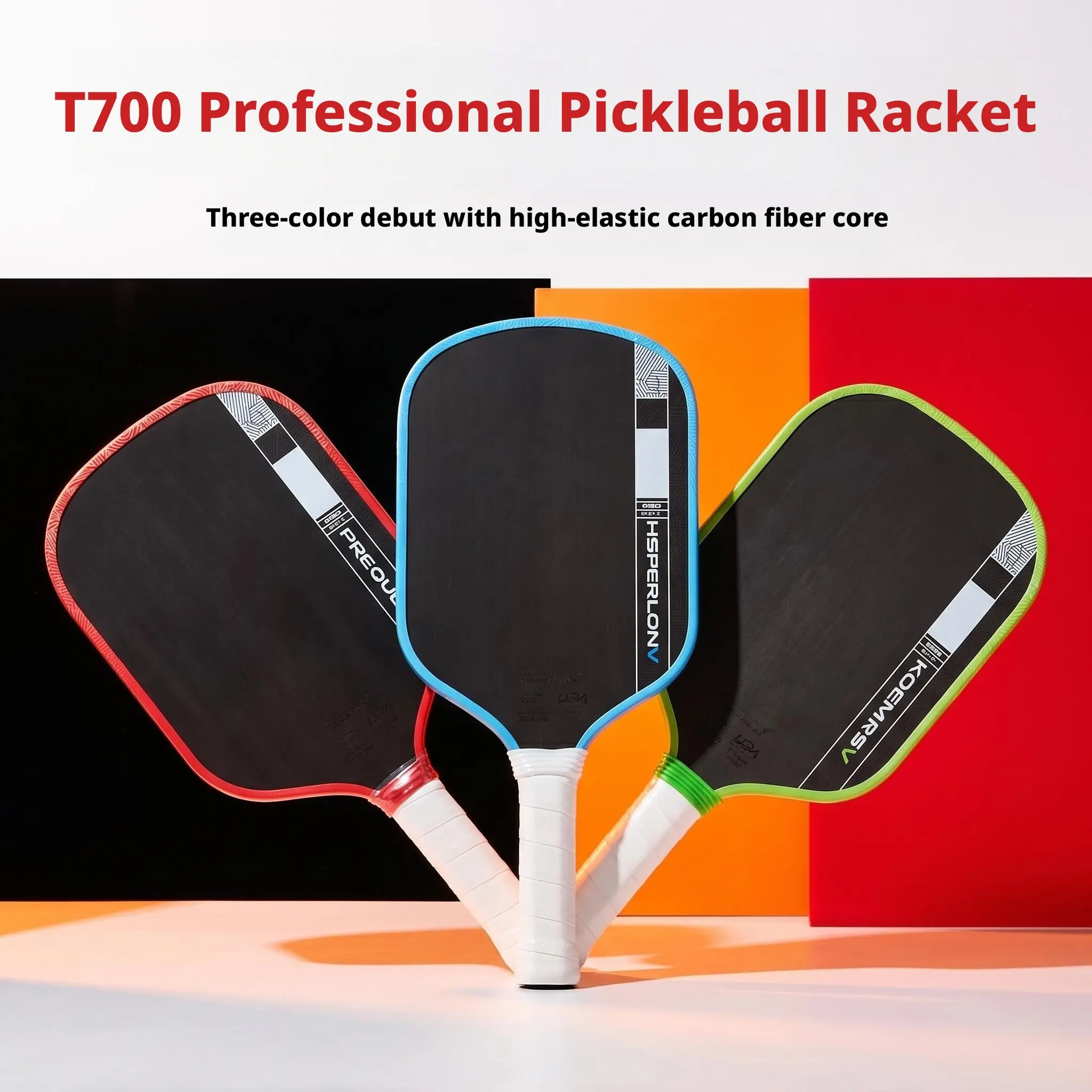 Aggressive Pickleball Racket for Students, Beginner Training Racket, Indoor Outdoor Use, Carbon Fiber T700, PP Honeycomb Core, Sports Class Practice Tool
