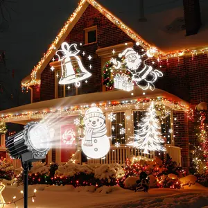 Christmas Projector Lights Outdoor,  Dynamic Christmas Light Projector Outdoor Christmas Lights, Landscape Decorative Lighting  for Yard Wall Indoor Outdoor Christmas Decorations