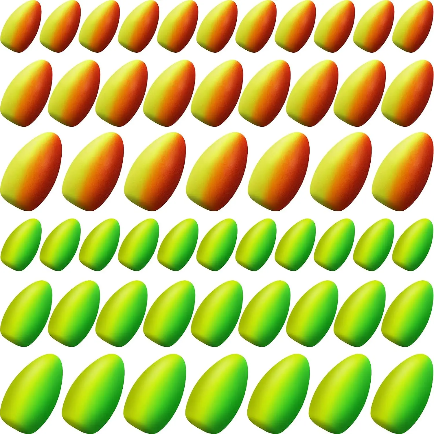 60 count  Floats  Fishing  Snell Floats Pompano Rigs Oval Fly Fishing Strike Indicators for Trout Catfish Walleye