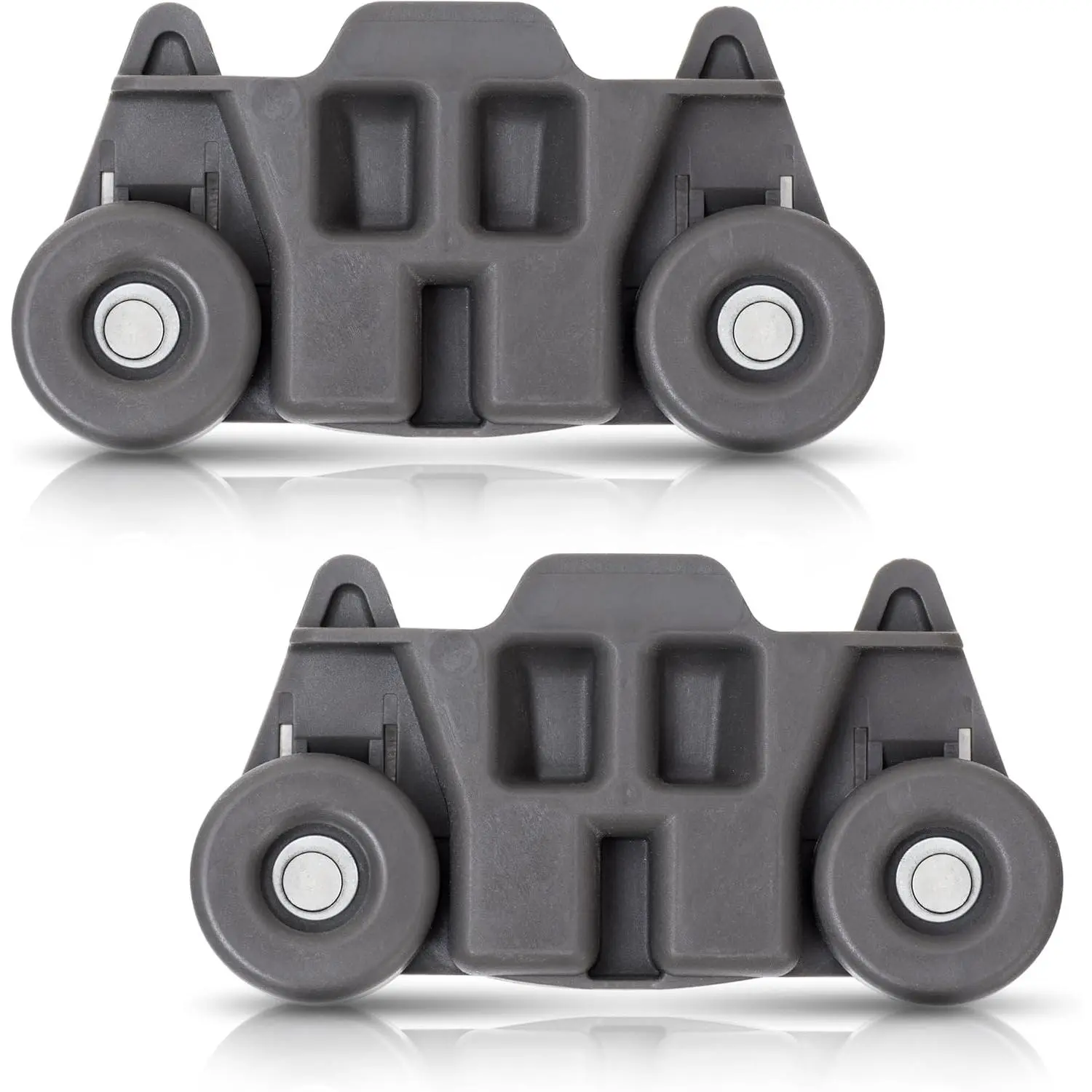 W10195416 Dishwasher Lower Dish Rack Wheel with  STEEL Screws - For    Dishwashers - Replaces AP5983730 W10195416V PS11722152 - PACK OF 2