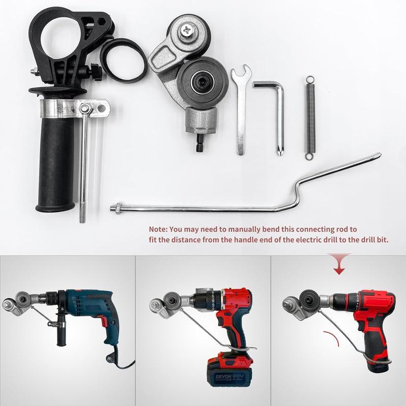 Sheet Metal Cutter Drill Attachment, Electric Drill Shears, Metal Nibbler Drill Attachment for Cutting Iron, White Sheet, Steel, Copper, Aluminum, Metal, Universal