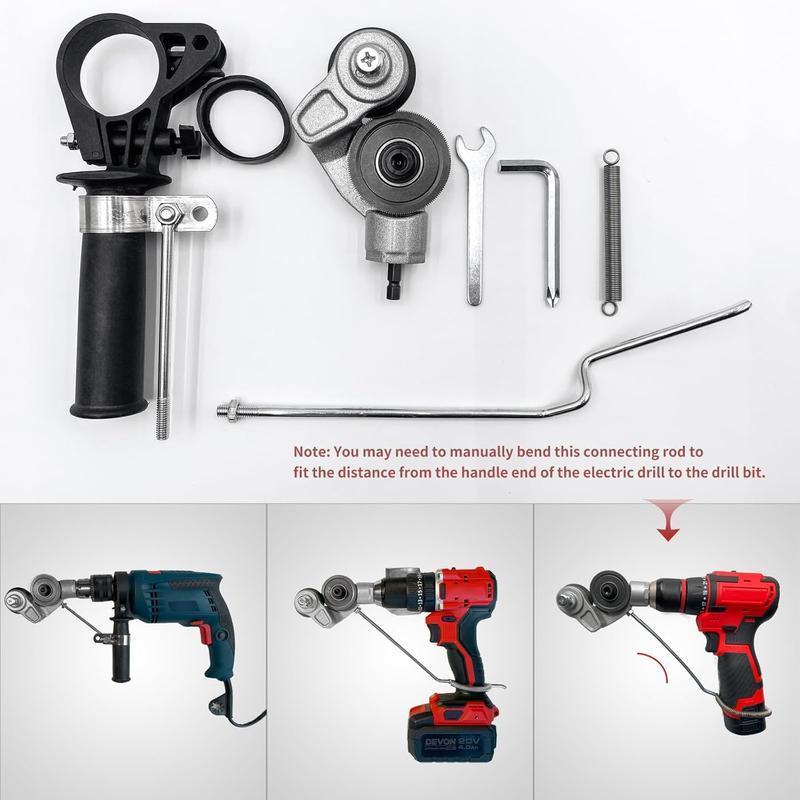 Sheet Metal Cutter Drill Attachment, Electric Drill Shears, Metal Nibbler Drill Attachment for Cutting Iron, White Sheet, Steel, Copper, Aluminum, Metal, Universal