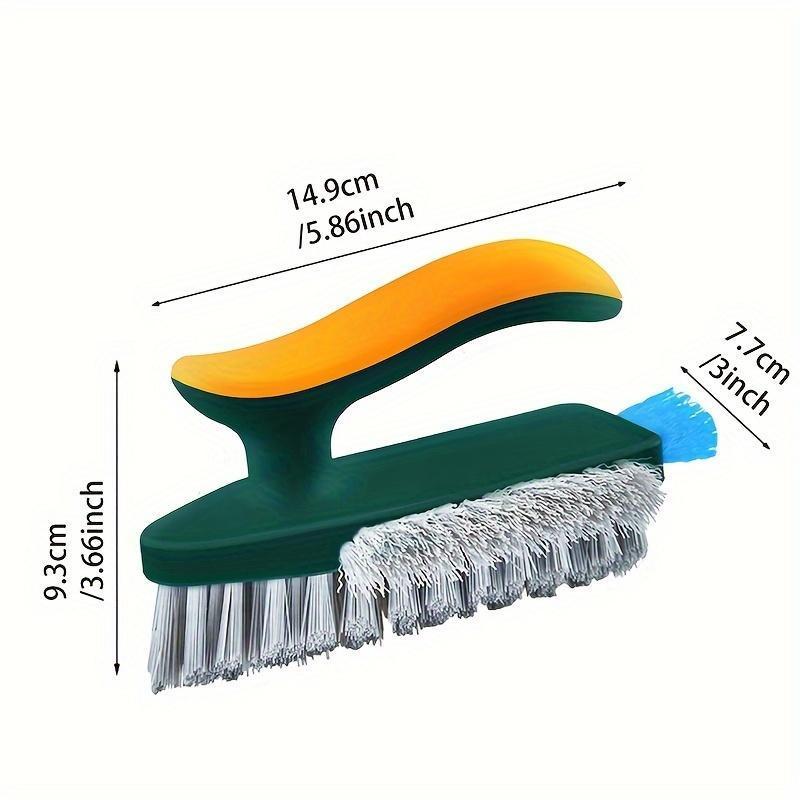 2 in 1 Gap and Floor Cleaning Brush, toilet brush Durable Plastic Material  Portable Design for Bathroom Kitchen and Living Room Cleaning
