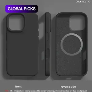 Magnetic Liquid Silicone Cellphone Case, Full Body Shockproof Phone Protective Cover, Phone Accessories Compatible with iPhone 11 / 12 / 13 / 14 / 15 Plus / 16 / 17 Air / 17 Pro Max #GLOBAL PICKS
