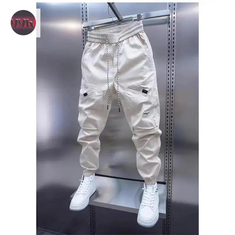 YYW1 NewQuick Drying Joggers Cargo Pants Men Streetwear Hip Hop Sweatpants Male Trousers Harajuku Men Casual Pants y2k fashion Menswear Black sweatpants men pantalon para hombre