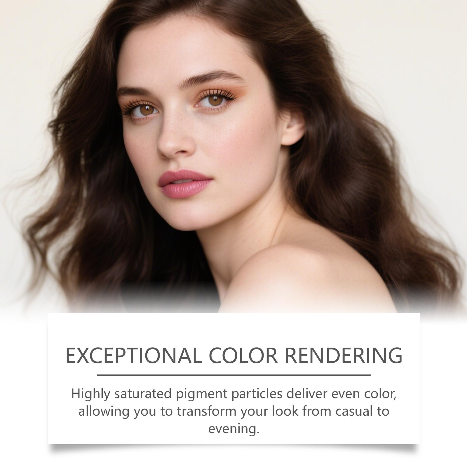 Matte Single-Color Eyeshadow (Midcentury), Natural Color Display, Not Easy To Smudge, Portable For Touch-Up Eyeshadow