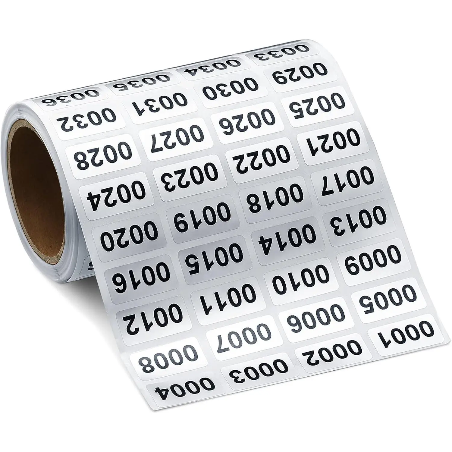 001-2000 Pieces Inventory Number Sticker Labels Self Adhesive Waterproof Labels Vinyl Consecutive Number Stickers for Indoor, Outdoor, Storage, Classification, Supplies, 0.39 x 0.78 Inch