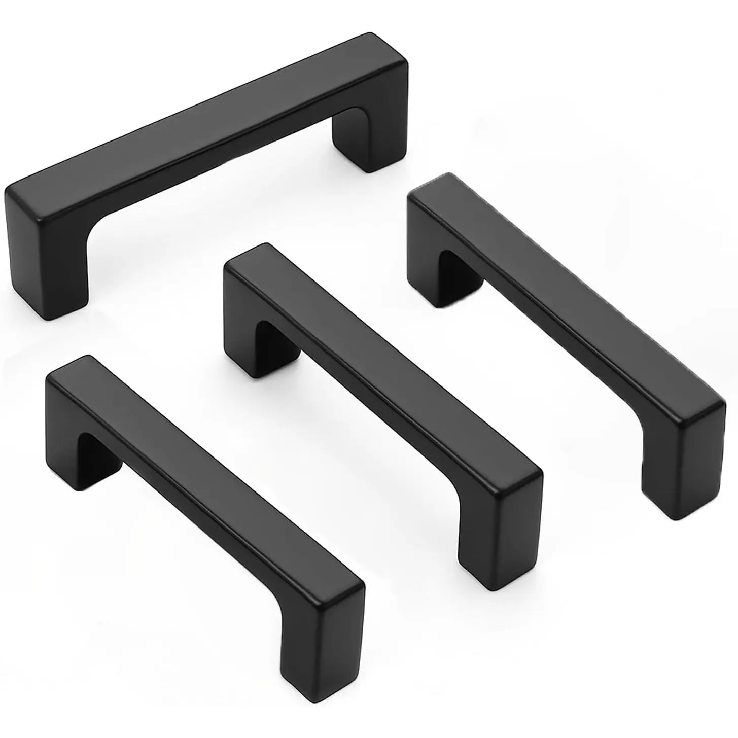Matte Black Cabinet Pulls 2 Pack Kitchen Drawer Handles 3 inch