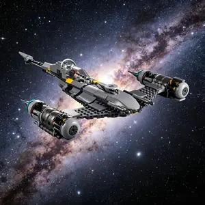 412 Pcs Spaceship Building Blocks, Space Vehicle Model, Kids Stem Toy, Collectible Display Brick Set, Boys Birthday Gift, Sci-Fi Spacecraft Bricks
