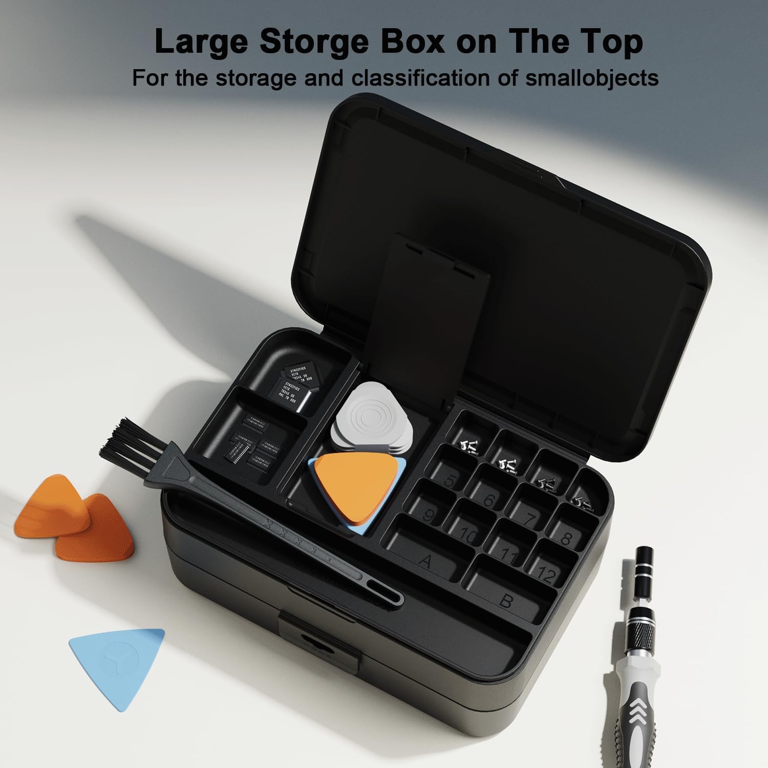 Mini Precision  Set with Color-coded , 132 in 1   Repair Tool Kits with Storage Box, 108 Bits,Small Manual Screw Driver Toolkits for //iPad/Table