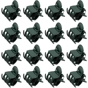 Orchid Clips,100 Pcs  Clips Dark Green  Orchid Support Clips with Box, Orchid Clips for Supporting Stems Vines Stalks Grow Upright