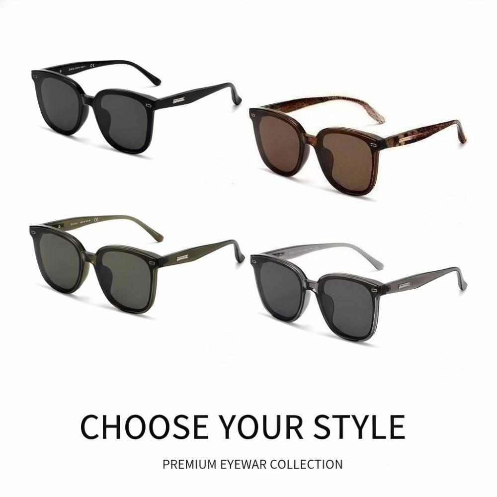 Polarized Square Sunglasses Unisex Premium Eyewear, Retro Rectangle Multi-Color Collection UV400 Protection Lightweight Fashion Style for Everyday Casual Outdoor Driving