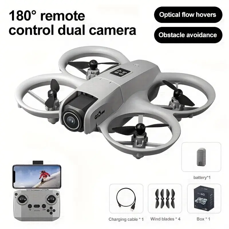 GT3 Mini Camera Drone.Remote control airplane toy, suitable for beginners, is the perfect gift for off-seasons and Halloween and Christmas