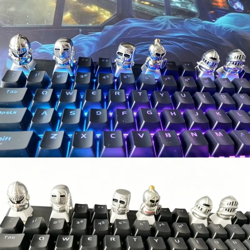 Vintage Knight Keycap, Medieval Knight Design, Gothic Style Personality Keycap, Fits Mechanical Keyboard, Ideal Gift for Boys
