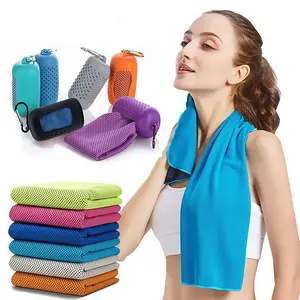 Quick Drying Sports Towel, 1 Count Cold Sports Towel, LINGPENG Fitness Cool Towel, Breathable Cool Towel for Yoga, Golf, Gym, Camping, Running, Microfiber Towel