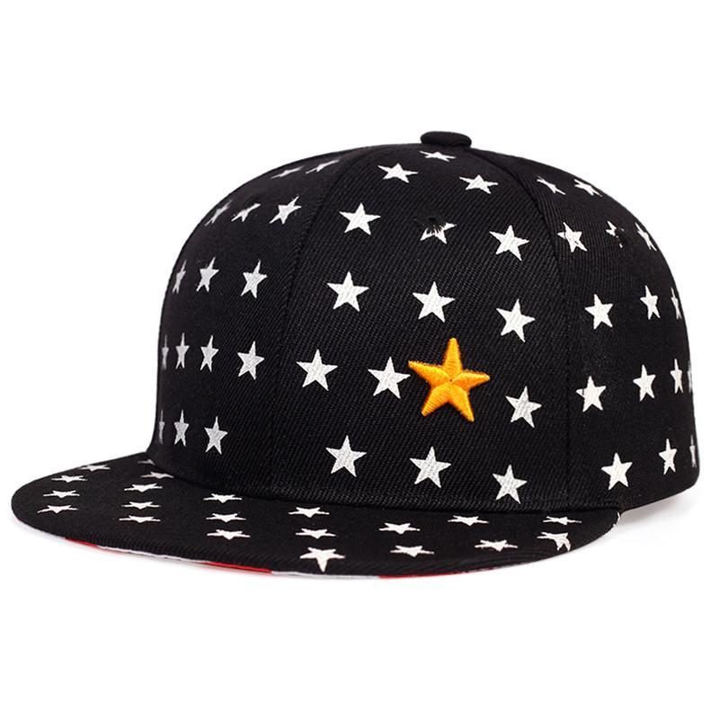 Children’s Five-Pointed Star Embroidery Baseball Cap – Adjustable Hip-Hop Hat for Boys and Girls, Casual Outdoor Hat for Spring and Autumn