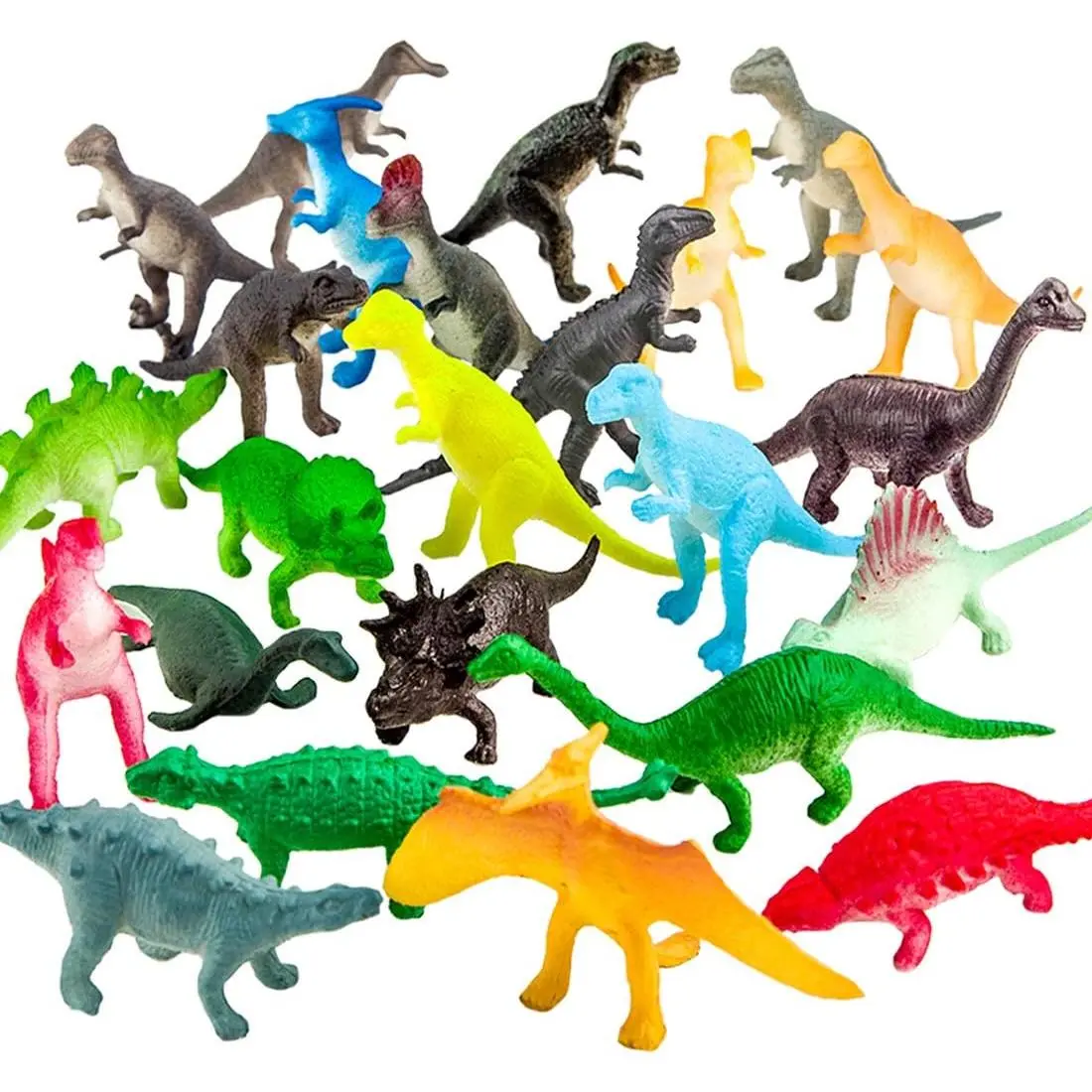 82 Pcs Mini Dinosaur Toy Set - Dino Party Favors, Cupcake Toppers, Assorted Vinyl Plastic Figures for Kids Toddlers, Pinata Filler, School Carnival Prizes, Bulk Goodie Bag Stuffersfidget toys