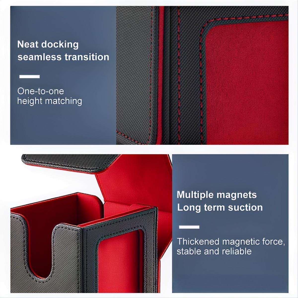 Windowed card box - PU leather vertical insert game card box - Pokémon game card storage box - Pokémon card storage box