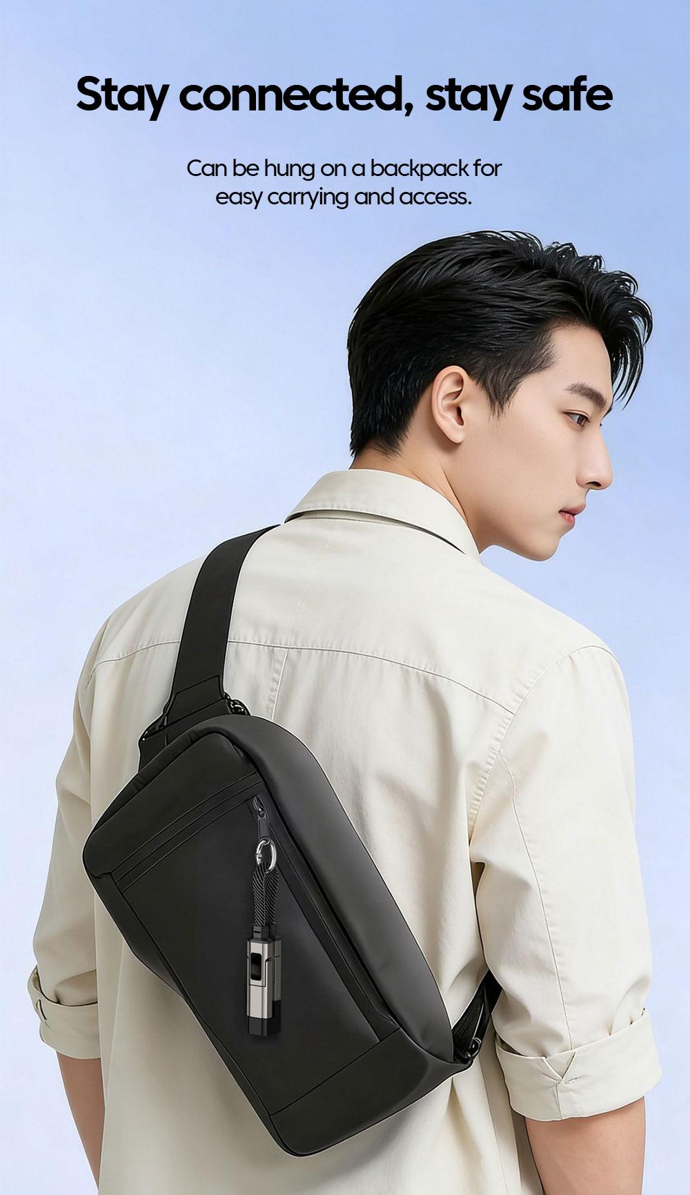 65W 4 in 1 Digital Display Super Fast Charging Keychain Data Cable Intelligent Digital Display Short Wire for iphone17 Samsung