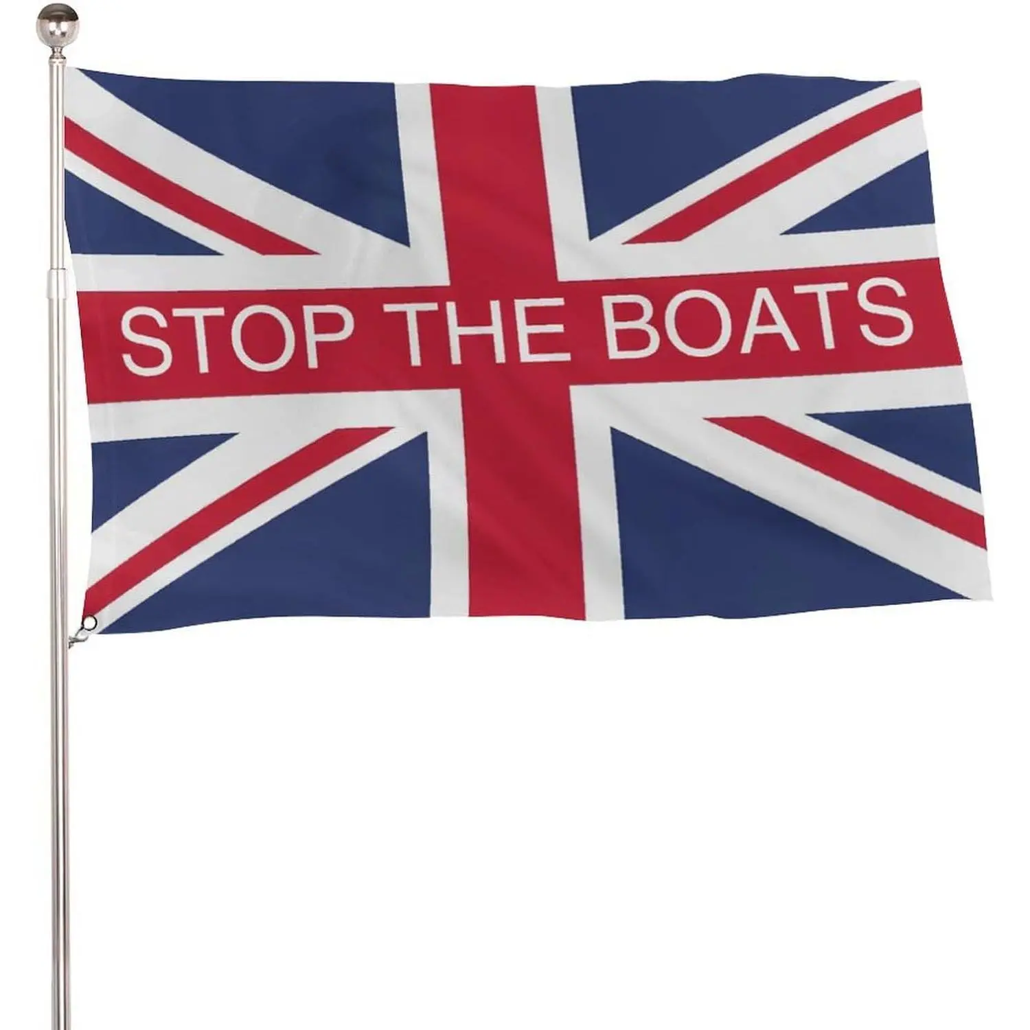 Union Jack Flag 5x3 ft Large Lightweight British Banners with Eyelets, Ideal for Marches and Parades