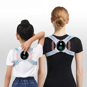 Intelligent Induction Vibration Reminder Sitting Posture Monitor, USB Charging-LCD Display Counts Invisible Back for Men and Women, Straight Back and More Confident