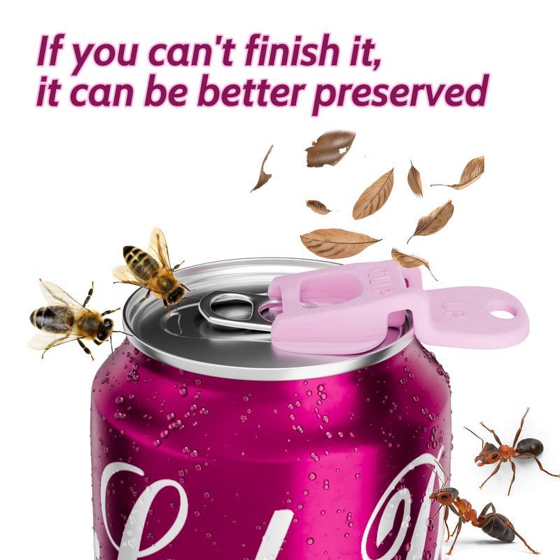 Complete Cover Easy Tab Opener New and Improved 6PK Beverage Barricade 2.0. Applicable to 202 Can, Colorful Drink Can Protector Cap for Soda, Beer, Coke Shields From Bugs, Bees, Dust at the Party, BBQ, Beach