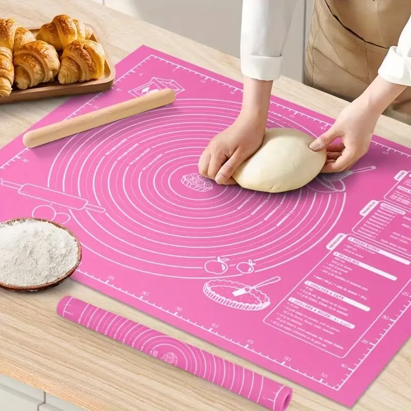 Non-stick Baking Mat, 1 Count Dough Rolling & Baking Mat, Kitchen Tool for Pastry, Cookie, Baking Supplies, Ideal Kitchen Tool for Halloween, Easter, Hanukkah, Thanksgiving