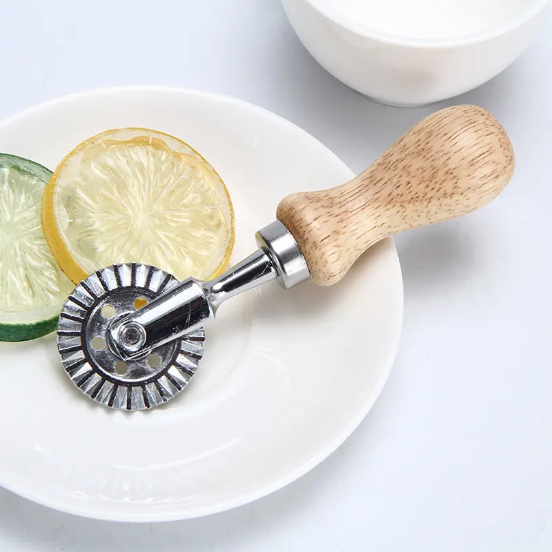 2pcs Premium Pasta and Dumpling Cutter Wheels, Durable Zinc Alloy Structure, Food Grade Polished Metal Surface, Kitchen Baking Tools, Fruit