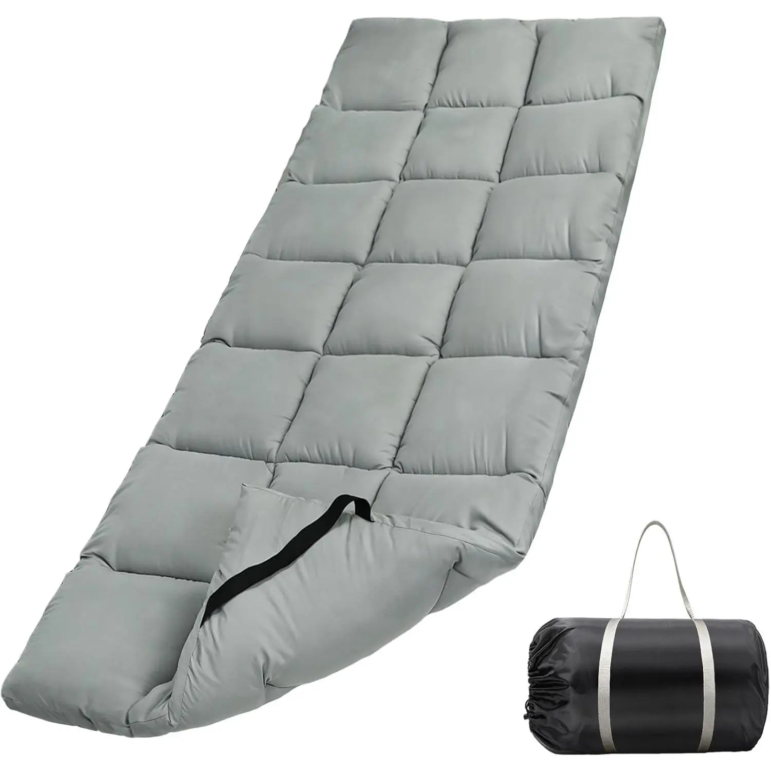 Cot Mattress Pad-Cot Pads for Camping, Cot Mattress Topper, Camping Mattress Sleeping Pad 75"x30" Soft Lightweight Quilted Pads for Camp Cot/RV Bunk/Narrow Twin Beds
