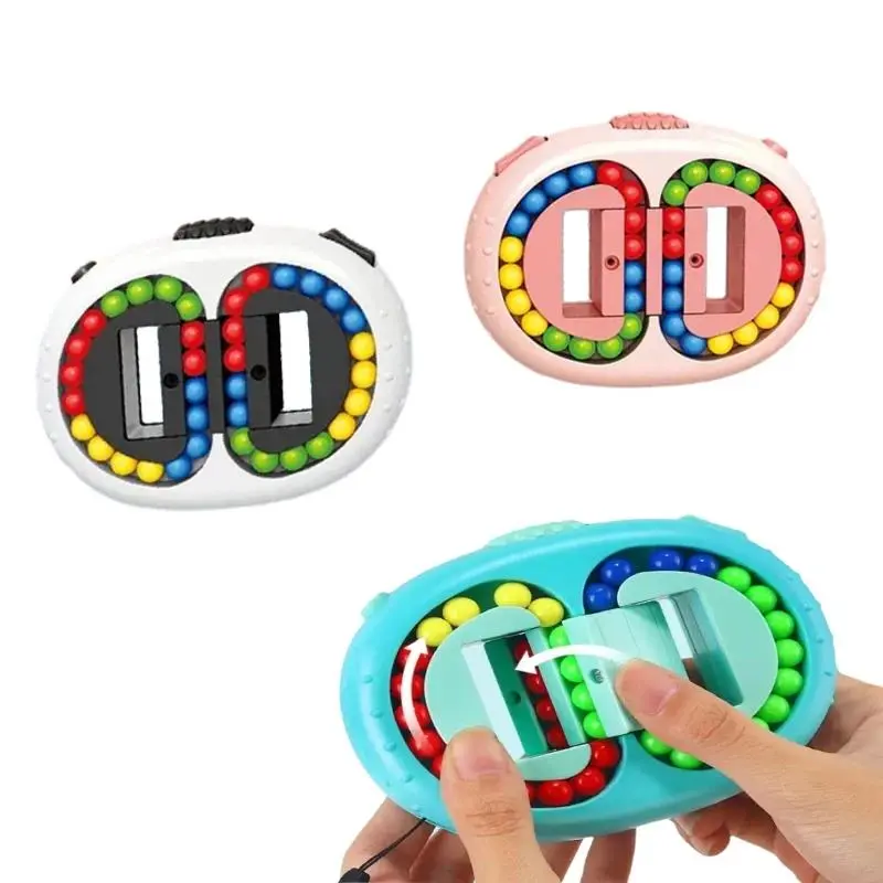 Unisex Colorful Beans Fidget Spinner, Multi-Function Sensory Hand Toy with Spin Function for Stress Relief & Decompression (For Children, Adults)