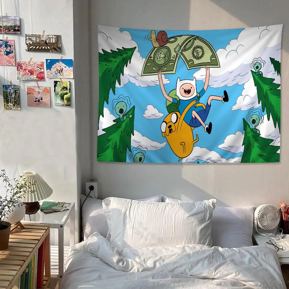 Adventure Time Printed Large Wall Tapestry Cheap Hippie Wall Hanging Bohemian Wall Tapestries Mandala Home Decor