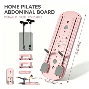 8-in-1 Multifunctional Folding Balance Board Exercise Equipment - PP Material Home Fitness Gear with Resistance Bands, Deformation-Resistant, Stable, Compact Easy to Store, Ideal Home Gift