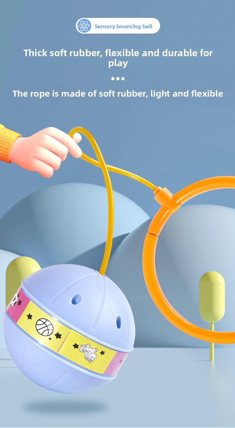 Children's glowing jumping ball, flashing luminous one-foot swing ball, bouncy jump rope ball, foot swing hoop, foot hula hoop