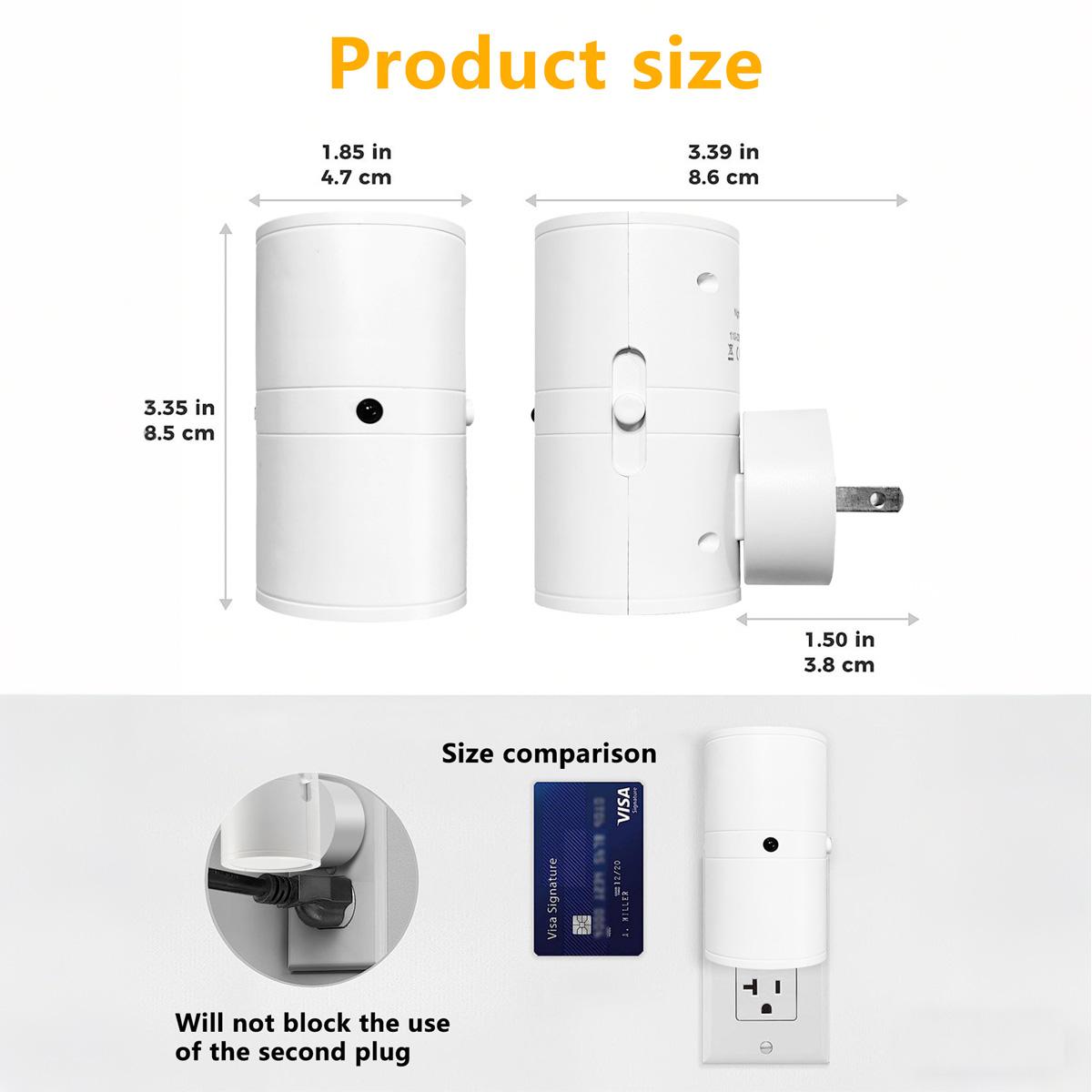 Wall Mounted LED Night Light, Smart Light Control Sensor Night Light, Plug-in Night Light for Bedroom, Bathroom, Hallway, Chill Room Furniture, Prince Room