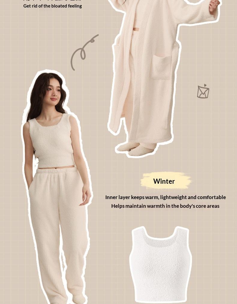 Women's Fuzzy Short Top, Wide Strap Sleeveless Fuzzy Knit Sweater Vest